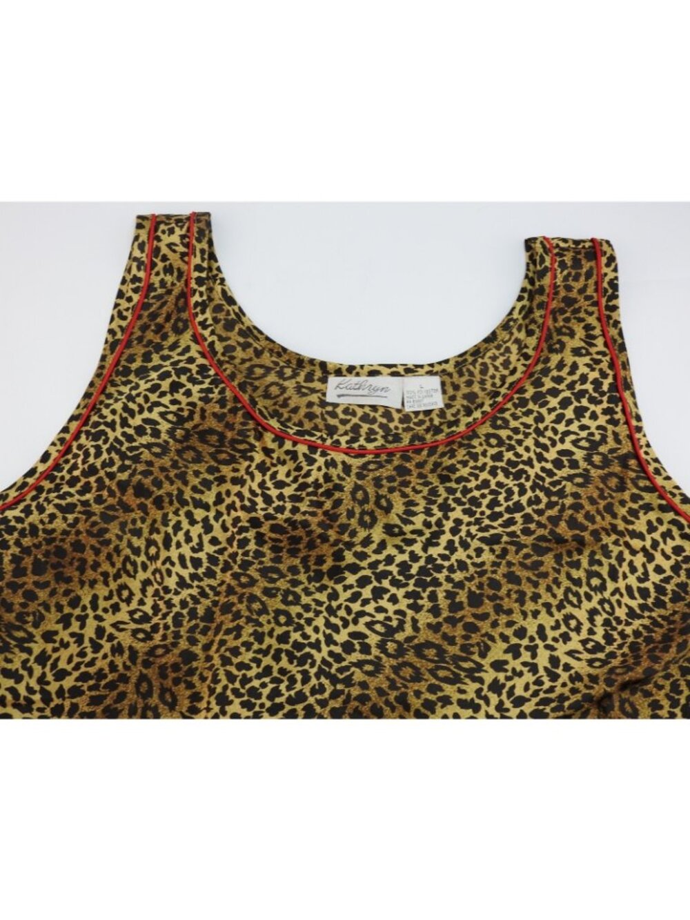 Kathryn Leopard Print Lounge Pajama Set Womens Large NWT Matching Set Tank Top - Picture 4 of 8